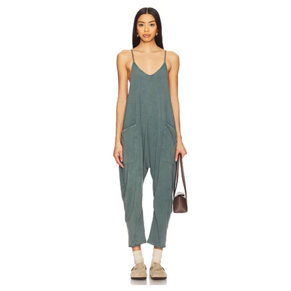 FP Movement Free People Hot Shot Onesie Medium jumpsuit oversized boho gorpcore